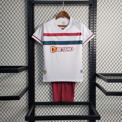 Conjunto Infantil Fluminense Away 23/24 - Branca -... - GOAT SPORTS