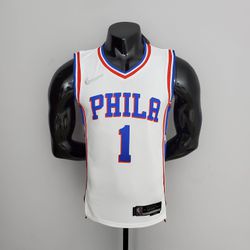 NBA Jersey Philadelphia 76ers HARDEN #1 Branca - E... - GOAT SPORTS