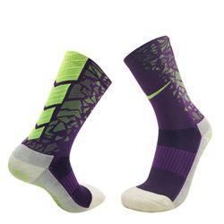 Meia Antiderrapante NK Performance Roxa/Verde - 10... - GOAT SPORTS
