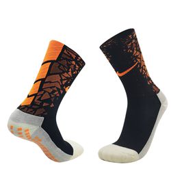 Meia Antiderrapante Nk Performance Laranja/Preta -... - GOAT SPORTS