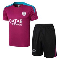 Conjunto Treino Camisa E Short PSG 2024/25 - Roxo ... - GOAT SPORTS