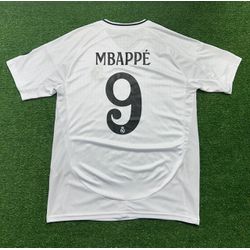 Camisa Real Madrid HOME I 2024/25 Mbappé 9 + Patch... - GOAT SPORTS