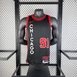 NBA Chicago Bulls Dennis Rodman #91 Swingman Jerse... - GOAT SPORTS