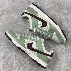 Tênis NK Dunk Low LV - Branco/Verde água - NKLVB - GOAT SPORTS