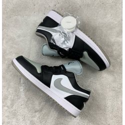 Tênis NK Air Jordan 1 Low - Cinza/Preto - NKJ1L - GOAT SPORTS