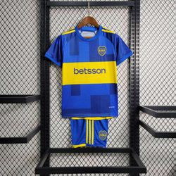 Conjunto Infantil Boca Juniors Home 23/24 - Azul -... - GOAT SPORTS