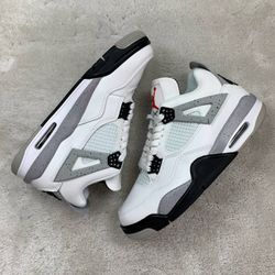 Tenis NK Air Jordan 4 - Branco/Cinza - T4AJB - GOAT SPORTS