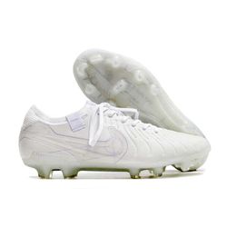 Chuteira Campo Nike Tiempo (FG) - Branco/Lilás - 8... - GOAT SPORTS