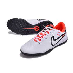 Chuteira Society Nike Tiempo (TF) - Branco/Laranja... - GOAT SPORTS