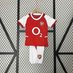Kit Infantil Arsenal 1 Retrô 2002 / 2004 - Vermelh... - GOAT SPORTS