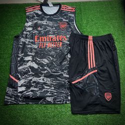 Conjunto Treino Regata + Short Arsenal 23/24 - Pre... - GOAT SPORTS