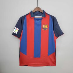 Camisa Polo Retro 03/04 Barcelona Home - Torcedor ... - GOAT SPORTS