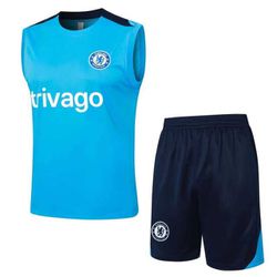 CONJUNTO TREINO REGATA + SHORT CHELSEA 2024/25 - A... - GOAT SPORTS