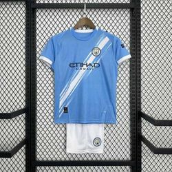  Kit Infantil Manchester City Home 25/26 - Azul - ... - GOAT SPORTS