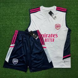 Conjunto Treino Regata + Short Arsenal 2023/24 - B... - GOAT SPORTS