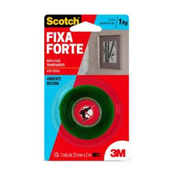 3M FITA DUPLA FACE TRANSPARENTE 24MM X 2MT (1KG) - 11969 - ATACADO ZR