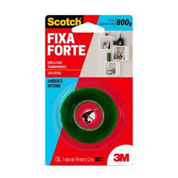 3M FITA DUPLA FACE TRANSPARENTE 19MM X 2MT (800G) - 11968 - ATACADO ZR