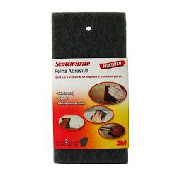3M FOLHA ABRASIVA SCOTCH-BRITE FINA 110MMX225MM - 11984 - ATACADO ZR