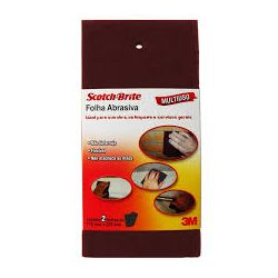 3M FOLHA ABRASIVA SCOTCH-BRITE MEDIA 110MMX225MM - 11983 - ATACADO ZR