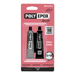 PULVITEC COLA POLY EPOXI LIQUIDO 24GR - 01321 - ATACADO ZR