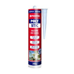 PULVITEC COLA SILICONE POLYSTIC ACETICO 280GR BRANCO - 05326 - ATACADO ZR