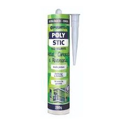 PULVITEC COLA SILICONE POLYSTIC ECO 280GR CINZA - 09476 - ATACADO ZR
