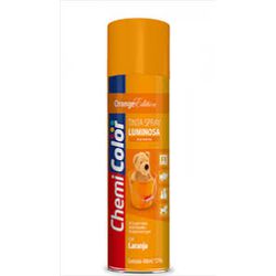 BASTON SPRAY CHEMICOLOR LUMINOSA LARANJA 400ML - 06446 - ATACADO ZR