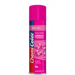 BASTON SPRAY CHEMICOLOR LUMINOSA PINK 400ML - 03196 - ATACADO ZR