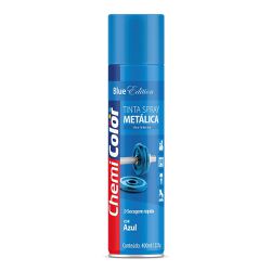 BASTON SPRAY CHEMICOLOR METALICA AZUL 400ML - 04229 - ATACADO ZR