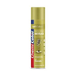 BASTON SPRAY CHEMICOLOR METALICA DOURADA 400ML - 06449 - ATACADO ZR