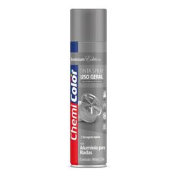 BASTON SPRAY CHEMICOLOR USO GERAL ALUMINIO P/RODAS 400ML - 0... - ATACADO ZR