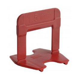 CORTAG ESPAÇADOR NIVELADOR ECO 1,5MM VERMELHO C/50 - 09630 - ATACADO ZR