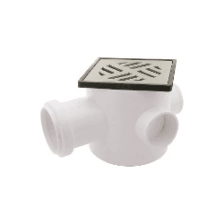 AMANCO CAIXA SIFONADA QUAD ALUMINIO N68 (100X100X50) - 05782 - ATACADO ZR