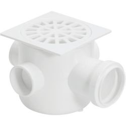 AMANCO CAIXA SIFONADA QUAD BRANCA (100X100X50) - 01455 - ATACADO ZR