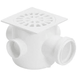 PLASTUBOS CAIXA SIFONADA QUAD BRANCA 100X100X50 - 05526 - ATACADO ZR