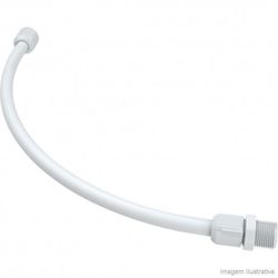 PLASTUBOS ENGATE FLEXIVEL PVC BRANCO 40CM - 05529 - ATACADO ZR