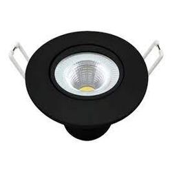 AVANT SPOT SUPIMPA REDONDO PRETO 5W X 3000K BIV. (LUZ AMAREL... - ATACADO ZR