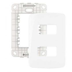 MARGIRIUS B3 CONJ. PLACA 4X2 2POSTOS HORIZONTAL BR C/ SUPORT... - ATACADO ZR