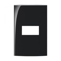 MARGIRIUS EBONY SLEEK PLACA 4X2 1 POSTO HORIZONTAL - 12130 - ATACADO ZR