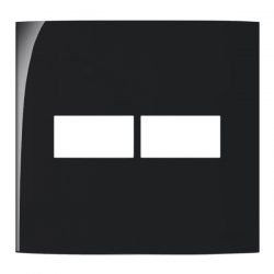 MARGIRIUS EBONY SLEEK PLACA 4X4 2 POSTOS HORIZONTAL SEPARADO... - ATACADO ZR