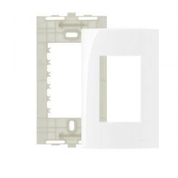 MARGIRIUS SLEEK PLACA + SUPORTE 4X2 3 POSTOS HORIZONTAL - 12... - ATACADO ZR