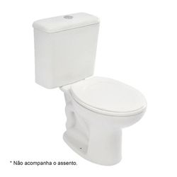 LOGASA BACIA + CAIXA ACOPLAR PARATI (ECOFLUSH) BRANCO - 0825 - ATACADO ZR