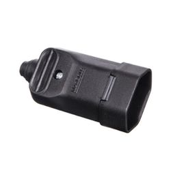 MARGIRIUS PINO FEMEA PRETO 2P+T 10A PRENSA CABO - 12595 - ATACADO ZR