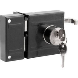 STAM FECHADURA SOBREPOR 701/80 PRETO FOSCO - 04326 - ATACADO ZR