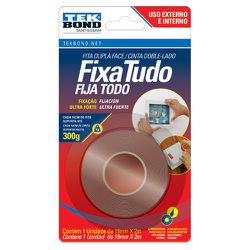 TEK BOND FITA DUPLA FACE ACRILICA EXTERNO 19MM X 2M BLISTER ... - ATACADO ZR