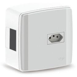 ILUMI CAIXA SOBREPOR P/1 DISJ. DIN + 1 TOM. 20A - 08075 - ATACADO ZR