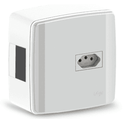 ILUMI CAIXA SOBREPOR P/2 DISJ. DIN + 1 TOM. 20A - 08076 - ATACADO ZR