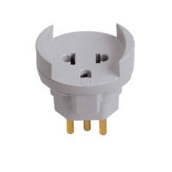 ILUMI PINO ADAPTADOR 2P+T CINZA 10A C/10 - 08007 - ATACADO ZR