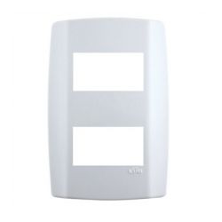 ILUMI PLACA SLIM 4X2 C/SUP. 2 MODULOS HORIZONTAL - 07915 - ATACADO ZR