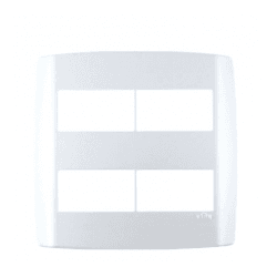 ILUMI PLACA SLIM 4X4 C/SUP. 2+2 MODULOS HORIZONTAL - 07920 - ATACADO ZR